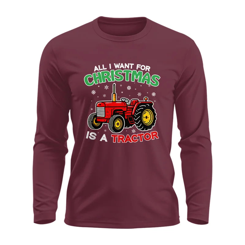 Image of All I Want For Christmas Is A Tractor - Unisex Ultra Cotton Long Sleeve Tee