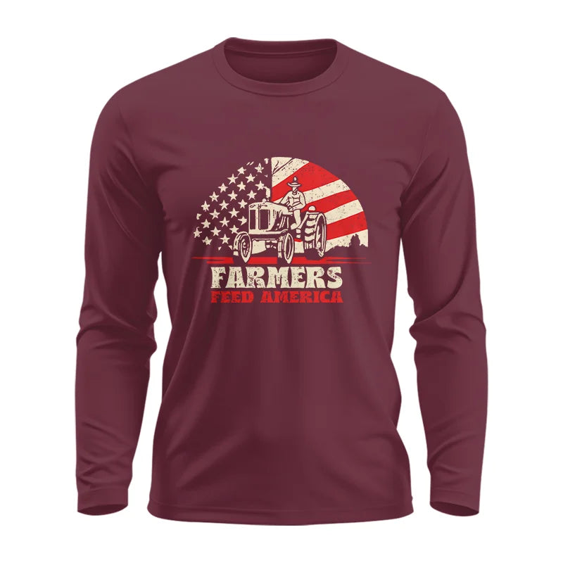 Image of Farmers Feed America Support Farmers - Unisex Ultra Cotton Long Sleeve Tee