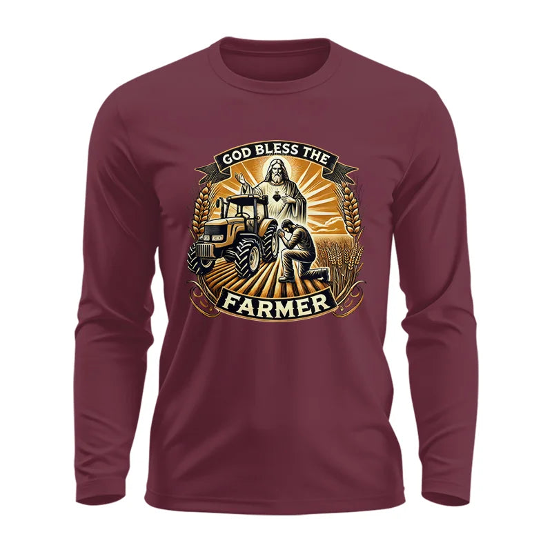 Image of God Bless The Farmer 2 - Unisex Ultra Cotton Long Sleeve Tee