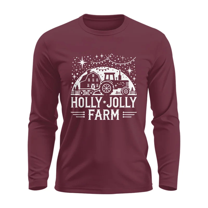 Image of Holly Jolly Farm 2 - Unisex Ultra Cotton Long Sleeve Tee