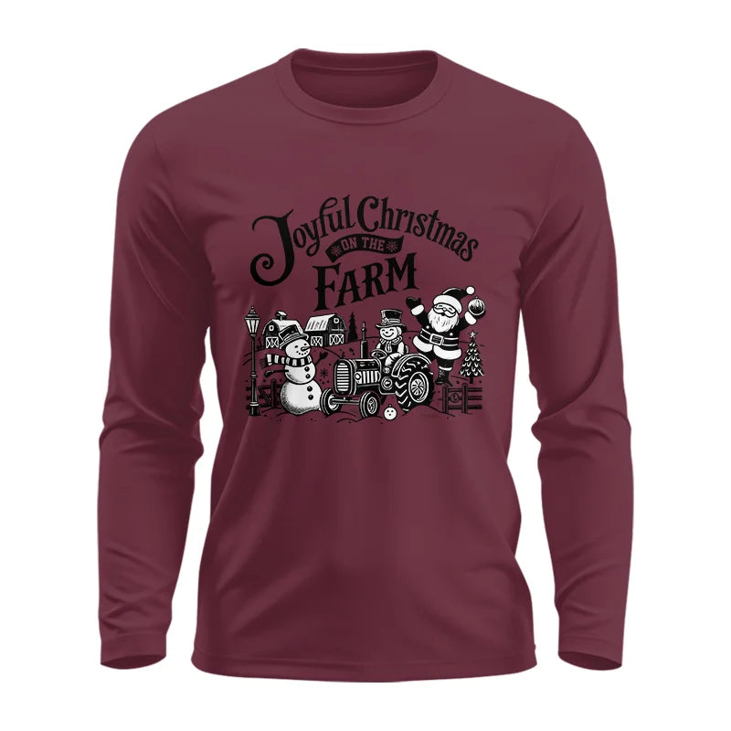 Image of Joyful Christmas On The Farm 1 - Unisex Ultra Cotton Long Sleeve Tee