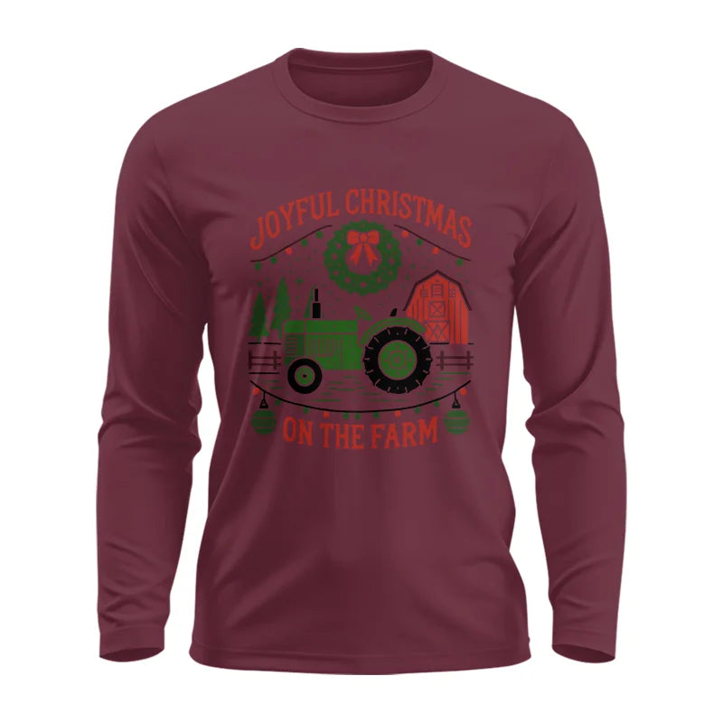 Image of Joyful Christmas On The Farm 3 - Unisex Ultra Cotton Long Sleeve Tee