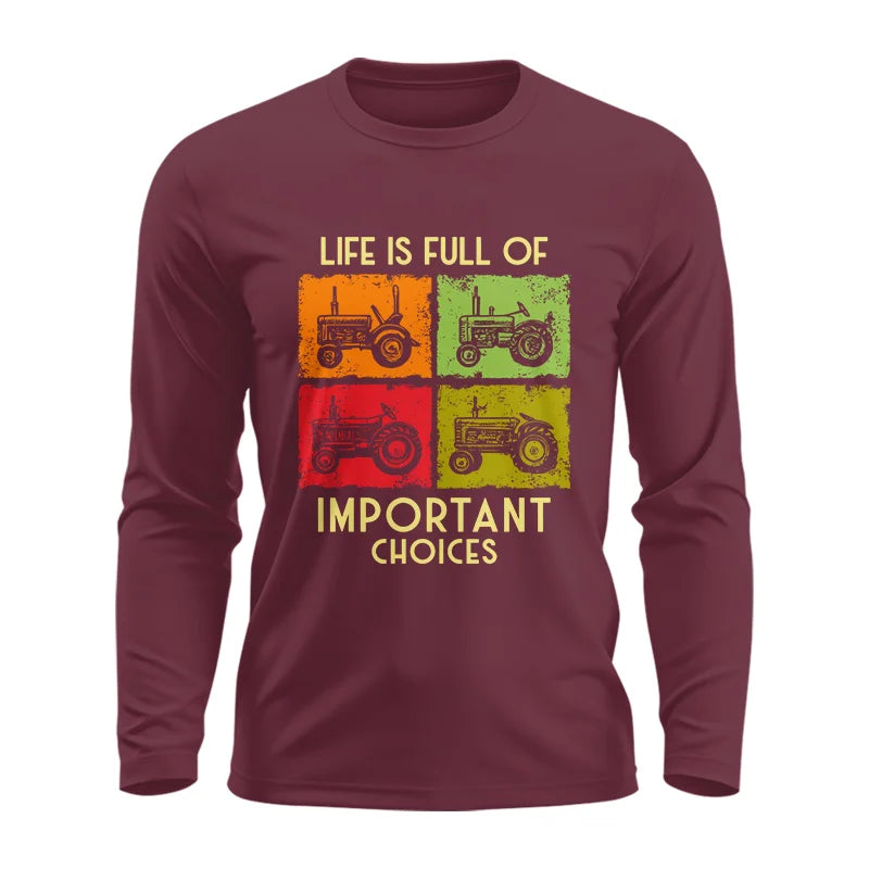 Image of Life Is Full Of Important Choices 33 - Unisex Ultra Cotton Long Sleeve Tee