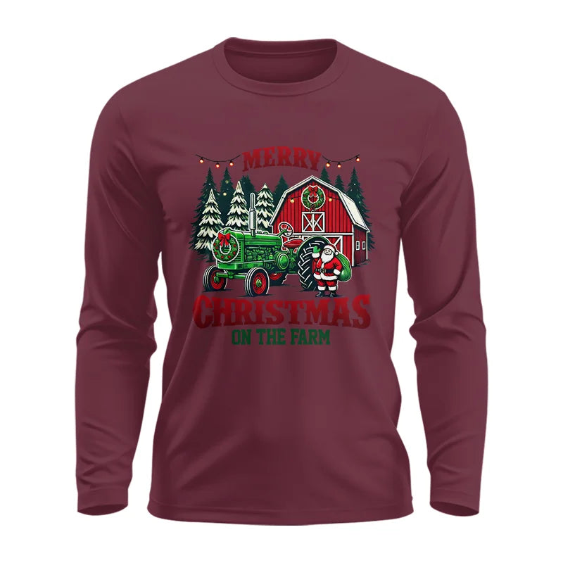 Image of Merry Christmas On The Farm 3 - Unisex Ultra Cotton Long Sleeve Tee