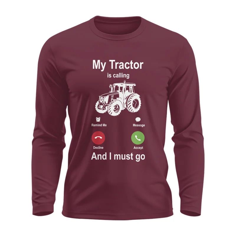 Image of My Tractor Is Calling - Unisex Ultra Cotton Long Sleeve Tee