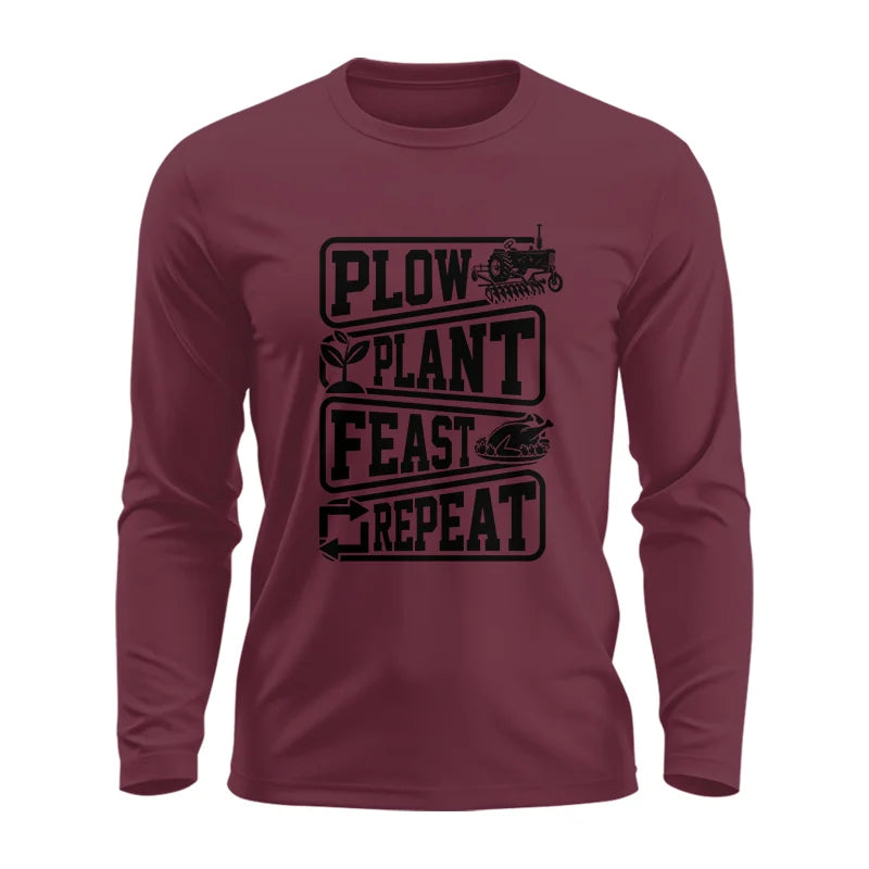 Image of Plow Plant Feast Repeat 1 - Unisex Ultra Cotton Long Sleeve Tee