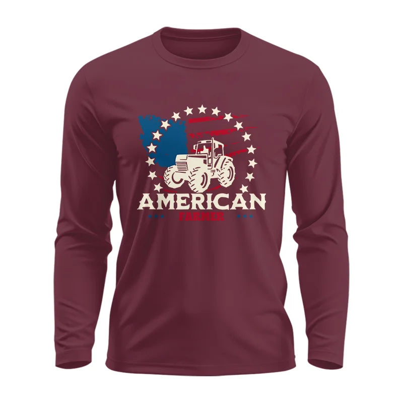 Image of Proud To Be An American Farmer Citizen Veteran - Unisex Ultra Cotton Long Sleeve Tee