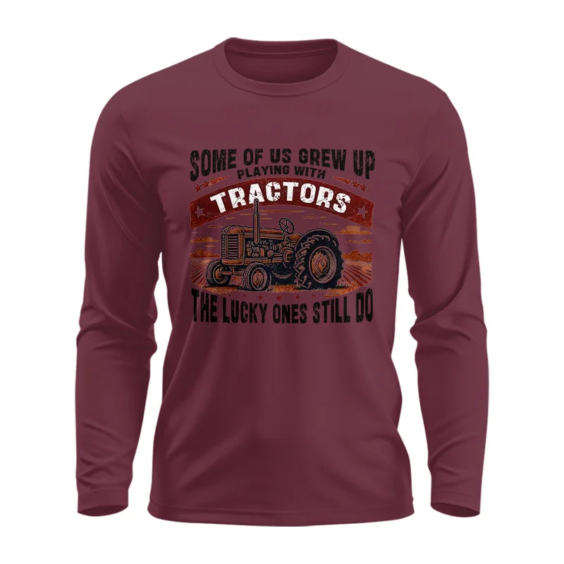 Image of Some Of Us Grew Up Playing With Tractors 2 - Unisex Ultra Cotton Long Sleeve Tee