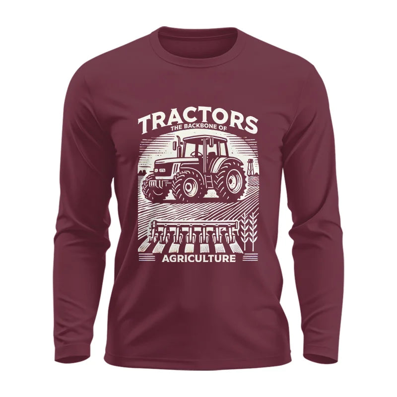 Image of Tractors The Backbone Of Agriculture - Unisex Ultra Cotton Long Sleeve Tee