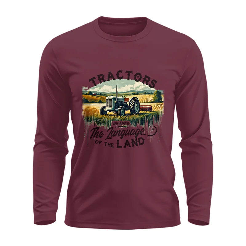 Image of Tractors Whisper The Language Of The Land 2 - Unisex Ultra Cotton Long Sleeve Tee