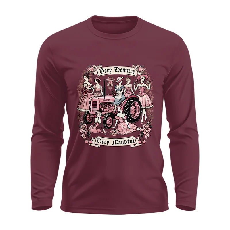 Image of Very Demure Very Mindful Tractor - Unisex Ultra Cotton Long Sleeve Tee