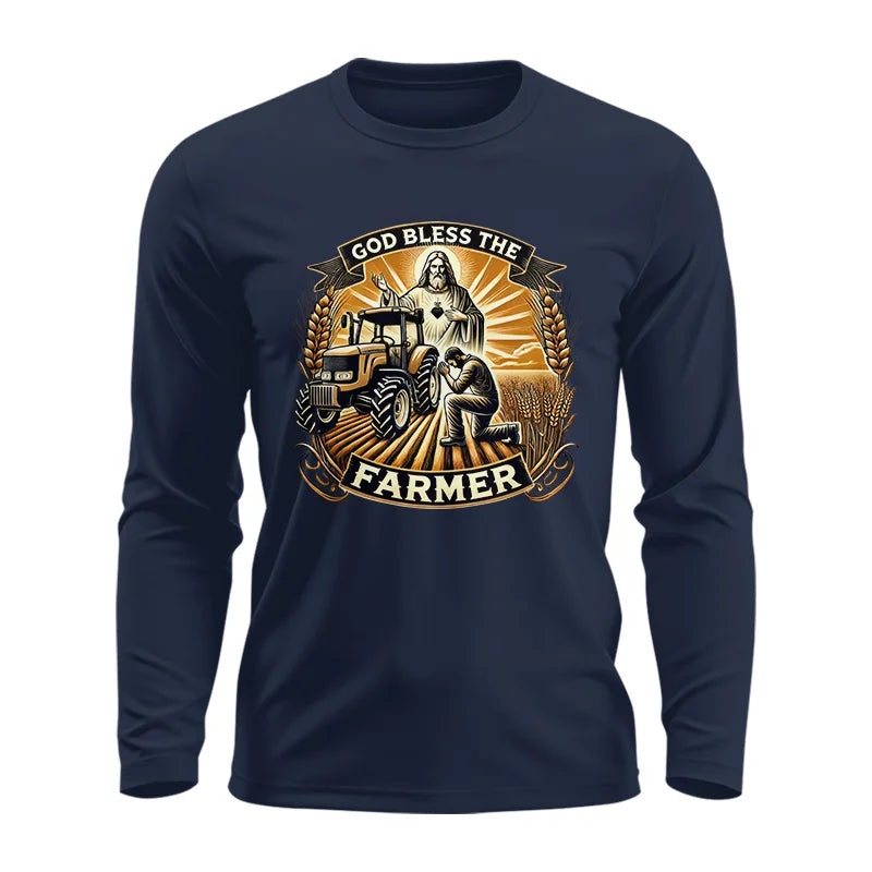 Image of God Bless The Farmer 2 - Unisex Ultra Cotton Long Sleeve Tee