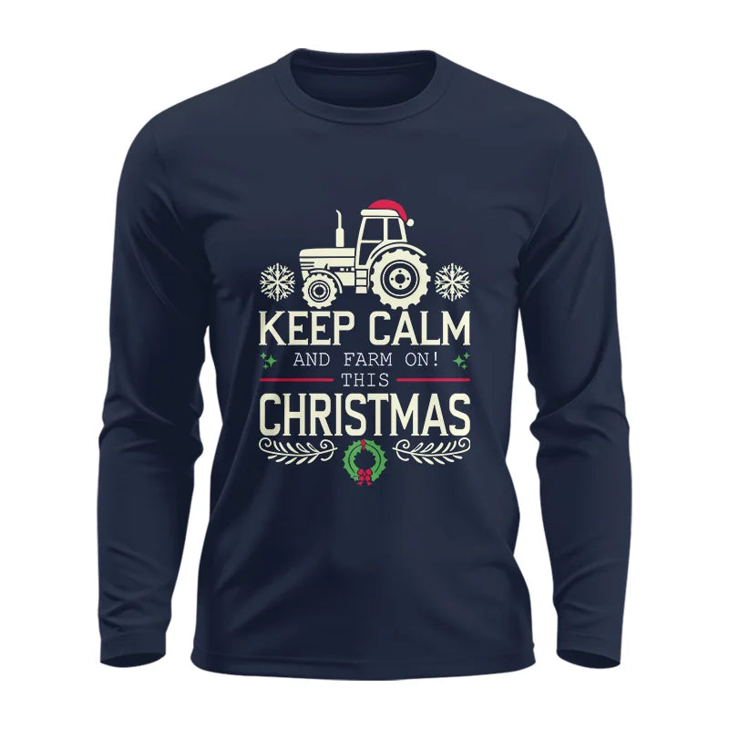 Image of Keep Calm And Farm On! This Christmas - Unisex Ultra Cotton Long Sleeve Tee