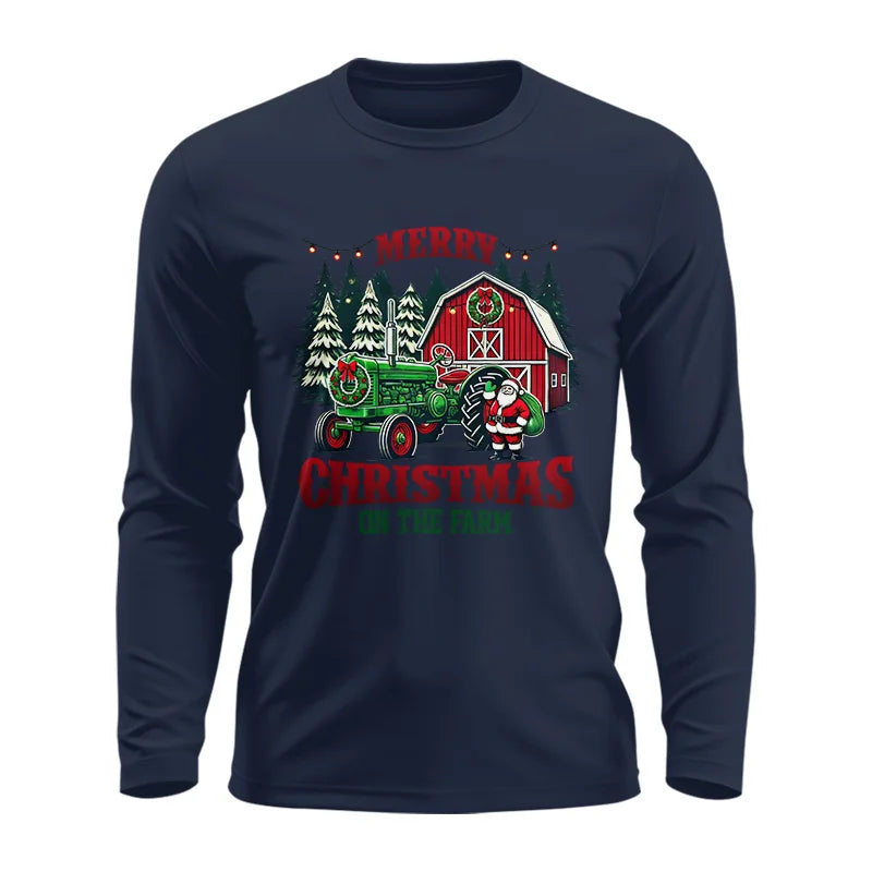 Image of Merry Christmas On The Farm 3 - Unisex Ultra Cotton Long Sleeve Tee