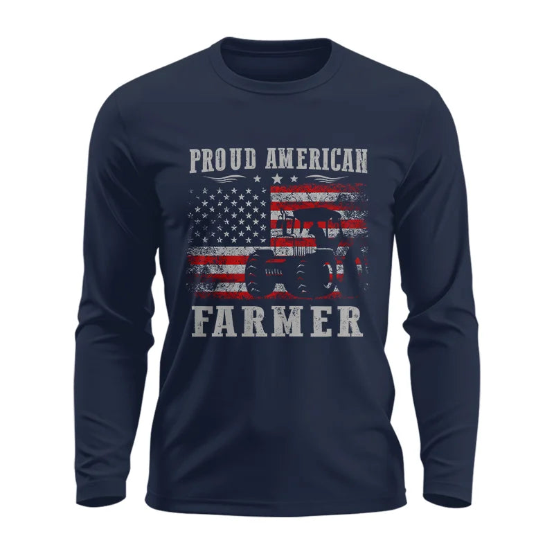 Image of Proud American Farmer - Unisex Ultra Cotton Long Sleeve Tee