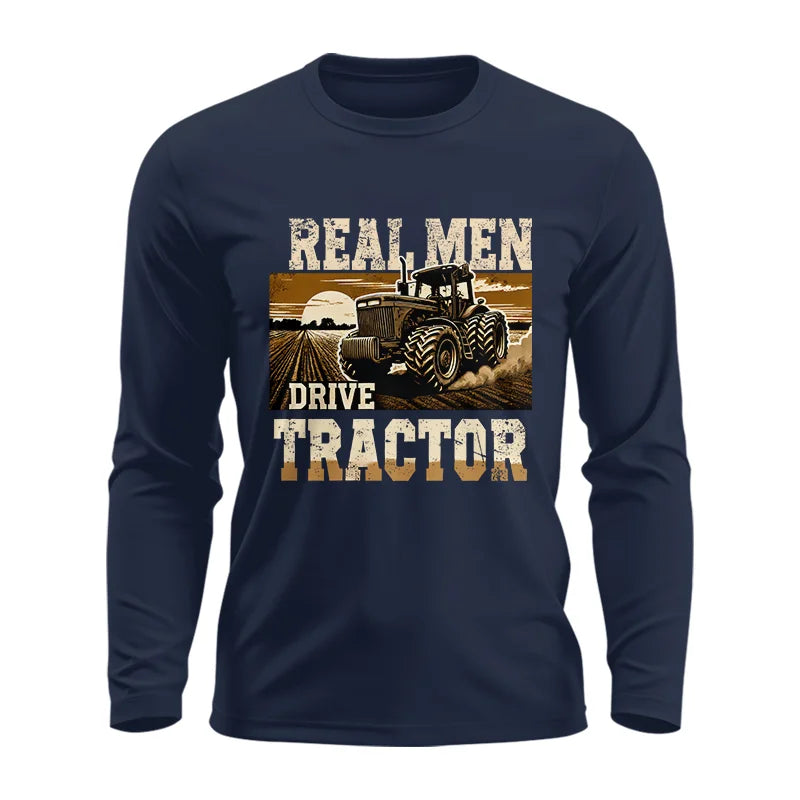 Image of Real Men Drive Tractor - Unisex Ultra Cotton Long Sleeve Tee