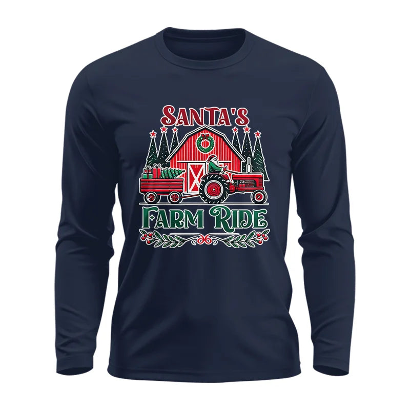 Image of Santa's Farm Ride 1 - Unisex Ultra Cotton Long Sleeve Tee