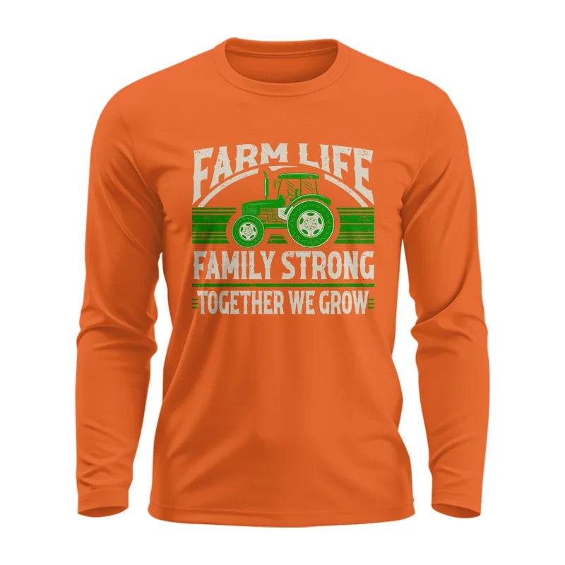 Image of Farm life Family Strong_Together We grow - Unisex Ultra Cotton Long Sleeve Tee