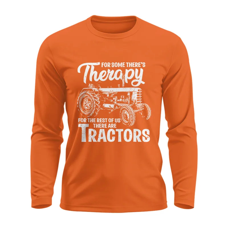 Funny Farmer Therapy Vintage Tractor Lover - Unisex Ultra Cotton Long Sleeve Tee