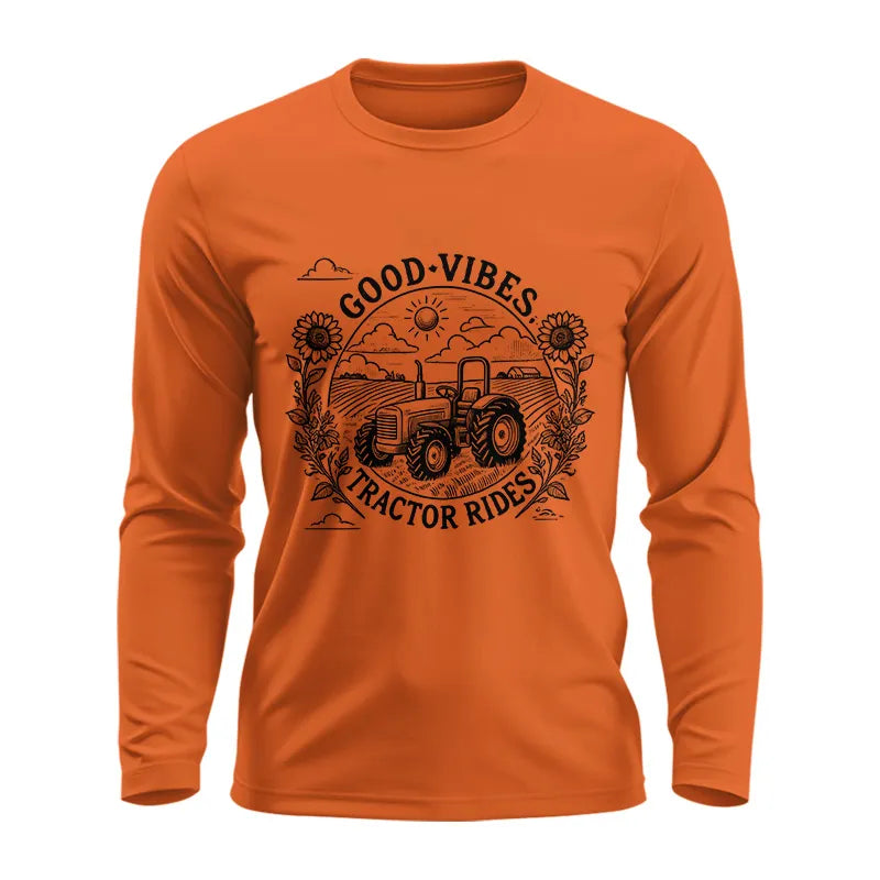 Image of Good Vibes Tractor Rides - Unisex Ultra Cotton Long Sleeve Tee