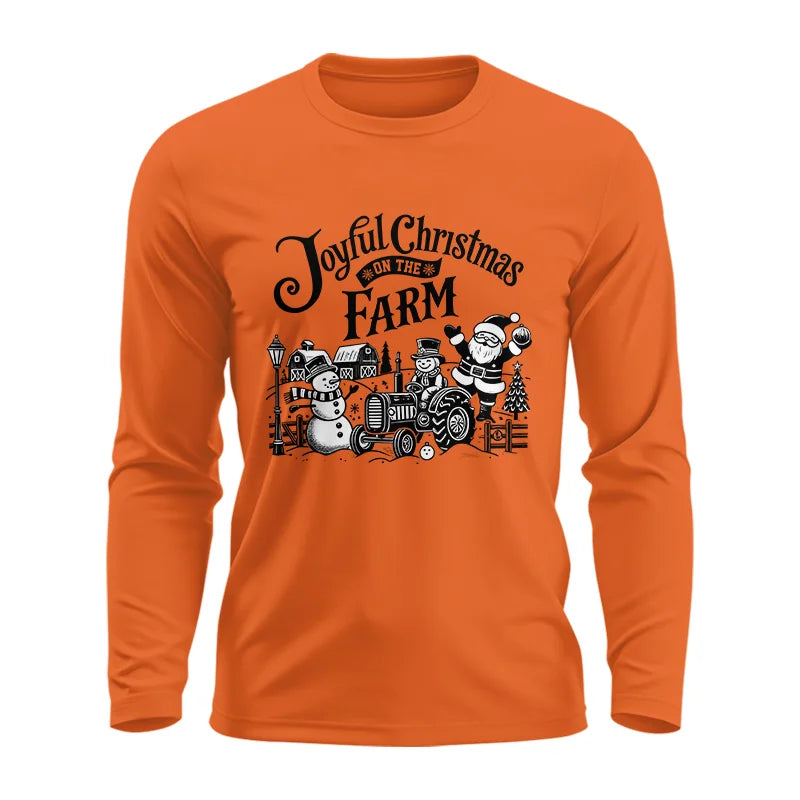 Image of Joyful Christmas On The Farm 1 - Unisex Ultra Cotton Long Sleeve Tee