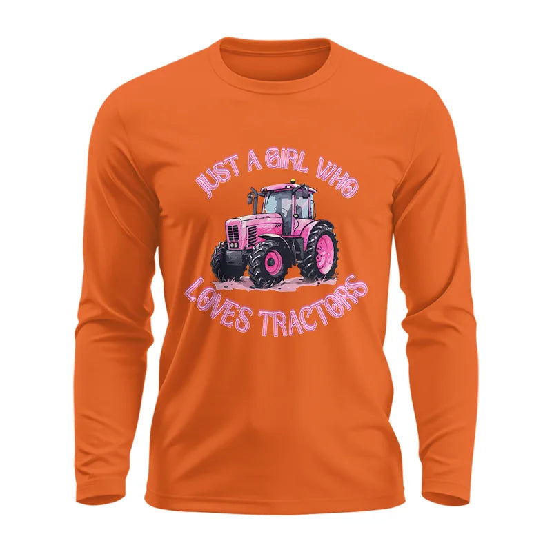 Image of Just A Girl Who Loves Tractors 1 - Unisex Ultra Cotton Long Sleeve Tee