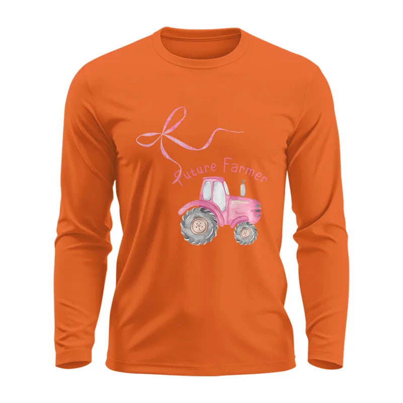 Pink Bow Cute Tractor - Unisex Ultra Cotton Long Sleeve Tee