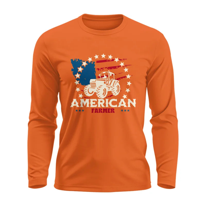 Image of Proud To Be An American Farmer Citizen Veteran - Unisex Ultra Cotton Long Sleeve Tee