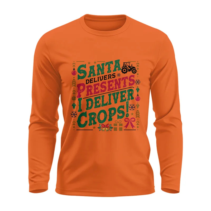 Image of Santa Deliver Present I Deliver Crops! - Unisex Ultra Cotton Long Sleeve Tee