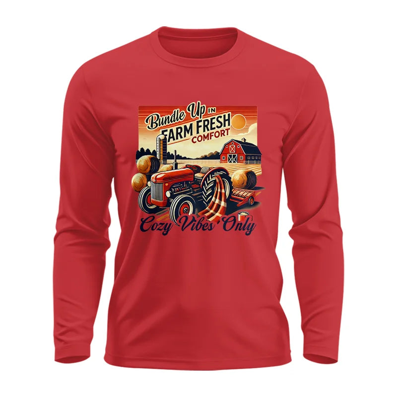 Image of Bundle Up in Farm Fresh Comfort_Cozy Vibes Only 2 - Unisex Ultra Cotton Long Sleeve Tee