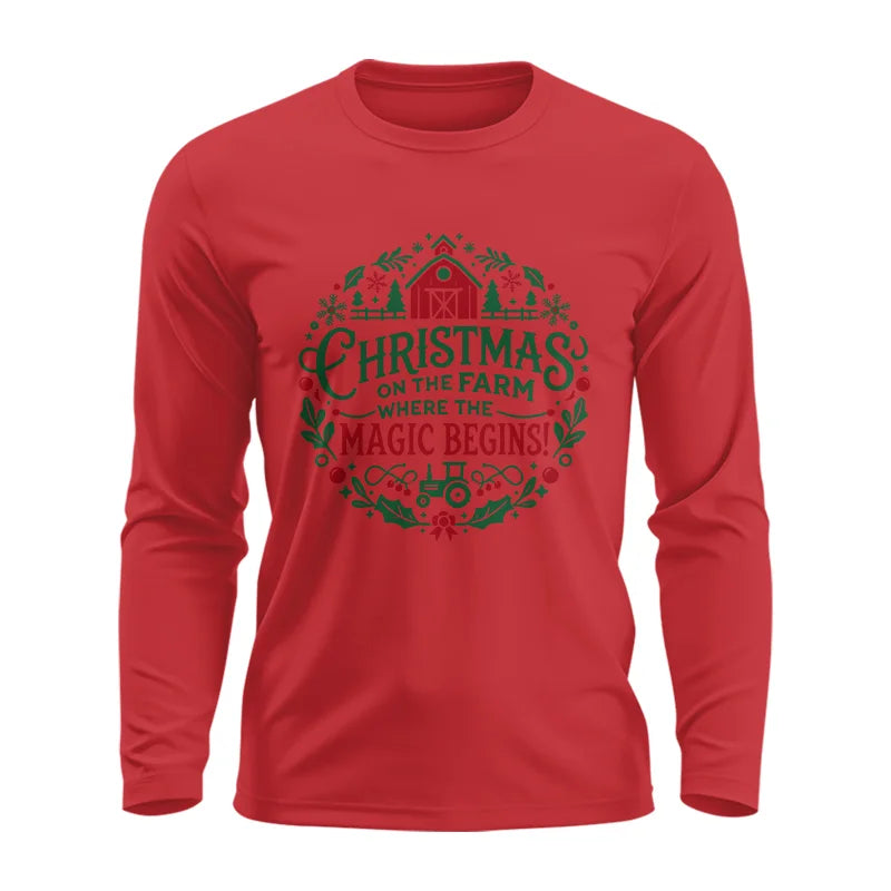 Christmas on the Farm Where the Magic Begins! 2 - Unisex Ultra Cotton Long Sleeve Tee