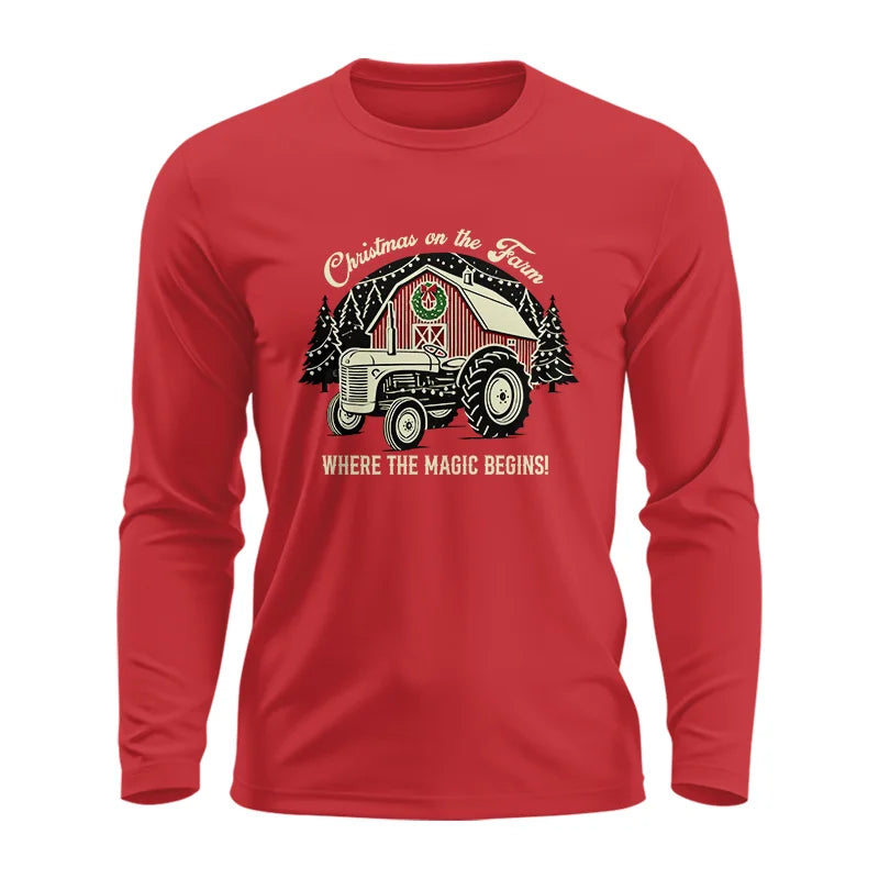 Christmas on the Farm Where the Magic Begins! 3 - Unisex Ultra Cotton Long Sleeve Tee