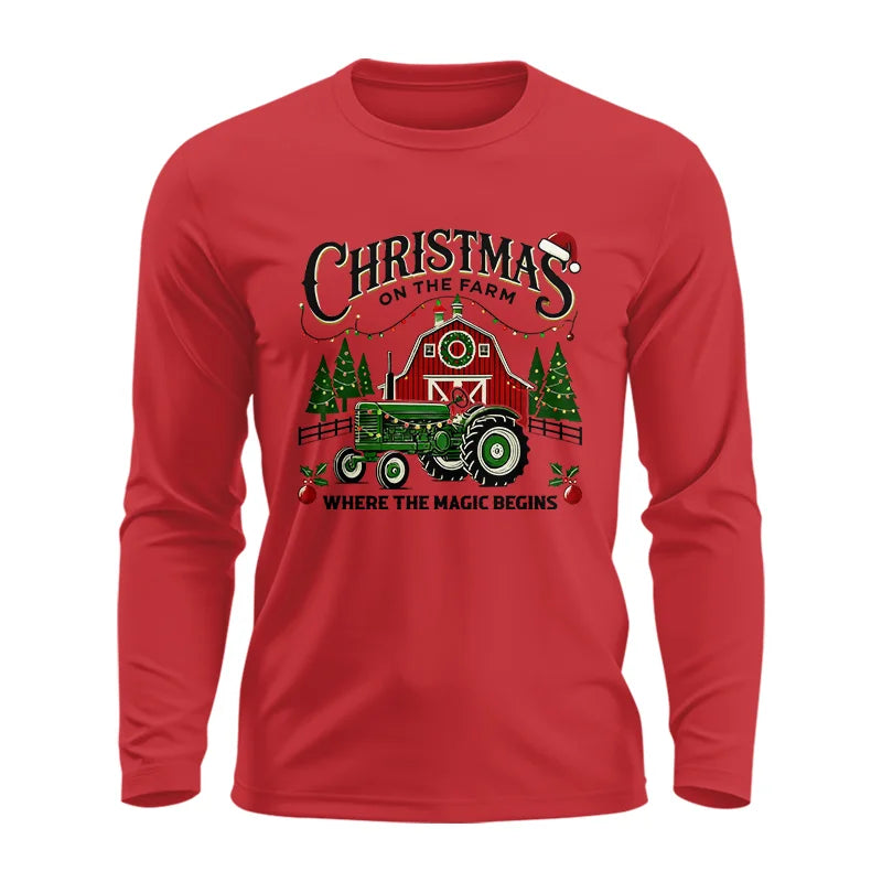 Christmas on the Farm Where the Magic Begins! 5 - Unisex Ultra Cotton Long Sleeve Tee