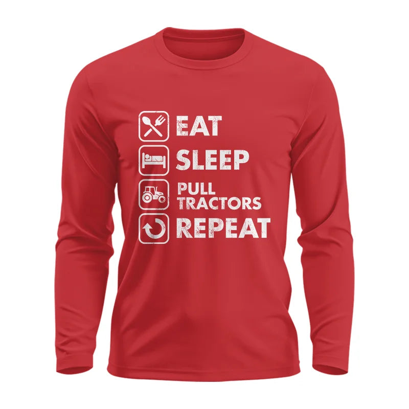 Image of Eat Sleep Pull Tractors Repeat - Unisex Ultra Cotton Long Sleeve Tee