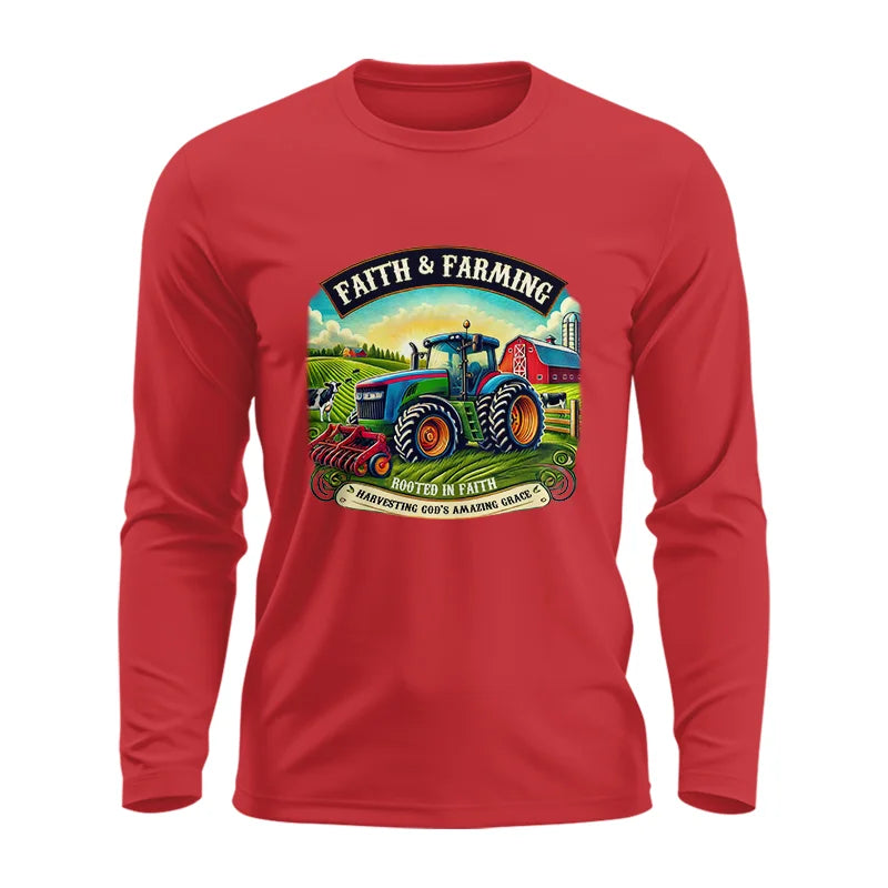 Image of Faith And Farming 2 - Unisex Ultra Cotton Long Sleeve Tee