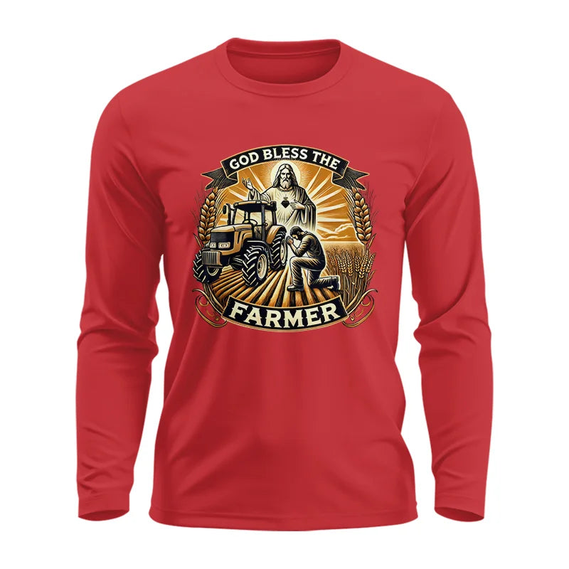 Image of God Bless The Farmer 2 - Unisex Ultra Cotton Long Sleeve Tee