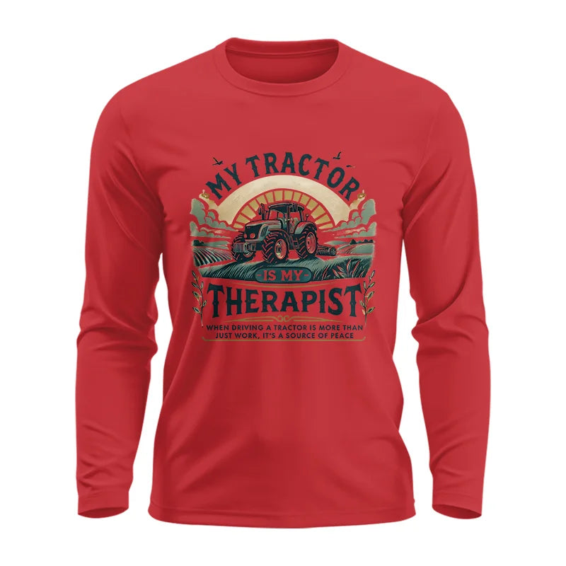 My Tractor Is My Therapist - Unisex Ultra Cotton Long Sleeve Tee