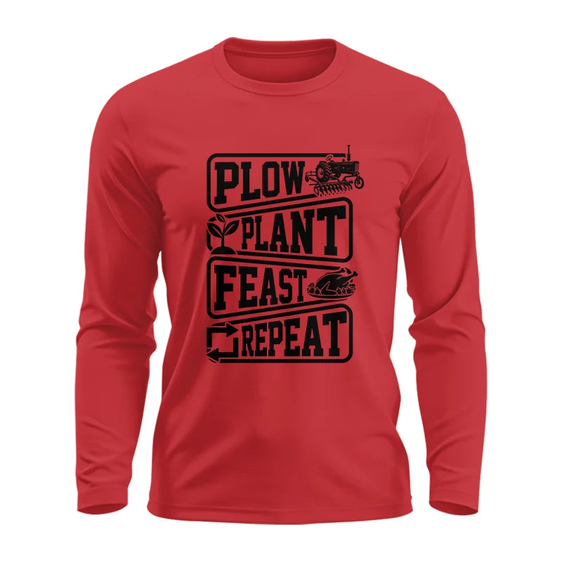 Image of Plow Plant Feast Repeat 1 - Unisex Ultra Cotton Long Sleeve Tee