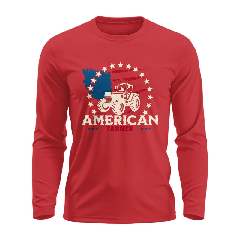 Image of Proud To Be An American Farmer Citizen Veteran - Unisex Ultra Cotton Long Sleeve Tee