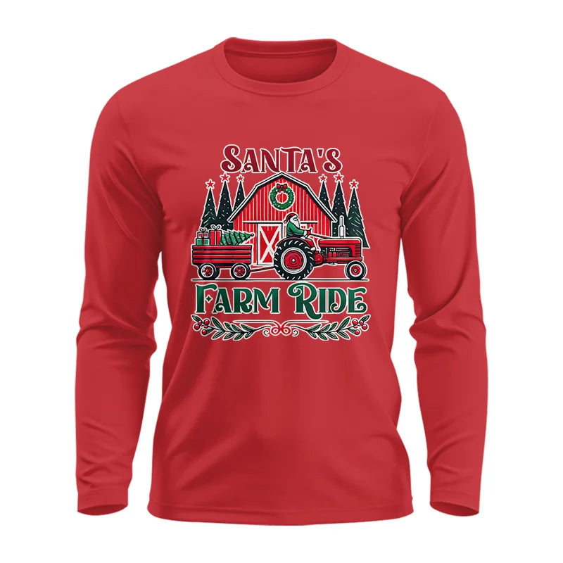 Image of Santa's Farm Ride 1 - Unisex Ultra Cotton Long Sleeve Tee