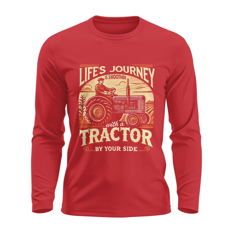 Image of Smoother With A Tractor By Your Side - Unisex Ultra Cotton Long Sleeve Tee