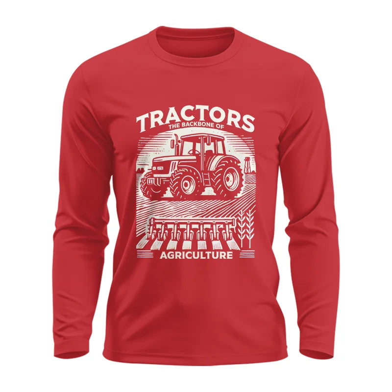 Image of Tractors The Backbone Of Agriculture - Unisex Ultra Cotton Long Sleeve Tee