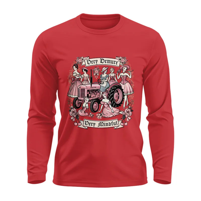 Very Demure Very Mindful Tractor - Unisex Ultra Cotton Long Sleeve Tee