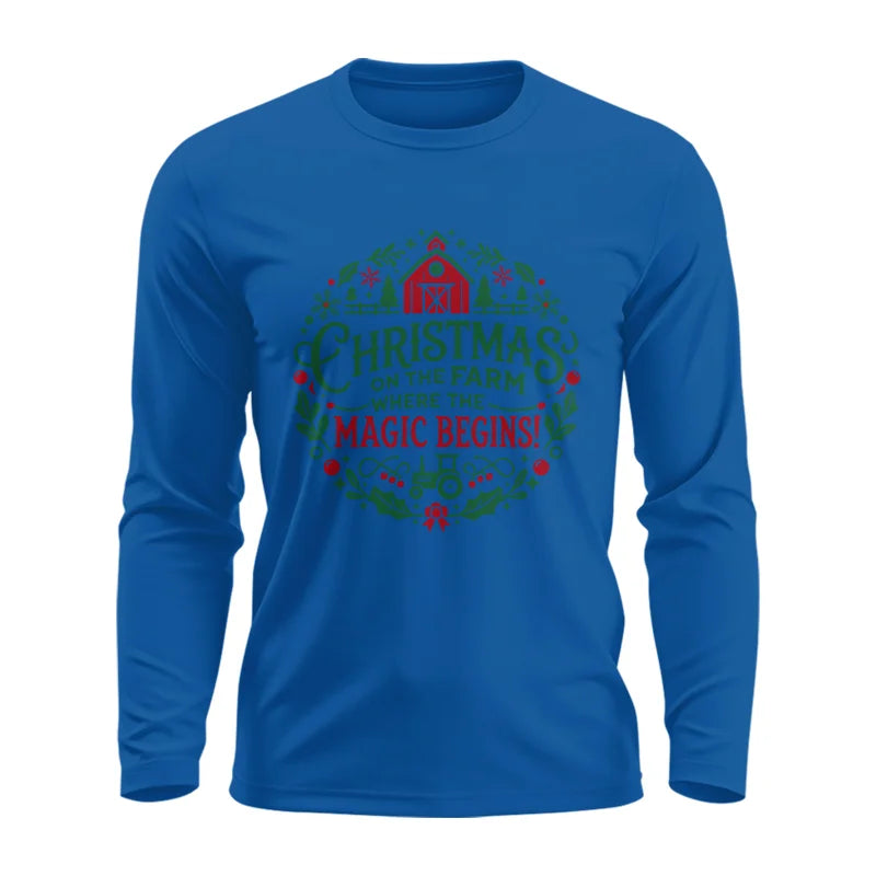 Christmas on the Farm Where the Magic Begins! 2 - Unisex Ultra Cotton Long Sleeve Tee