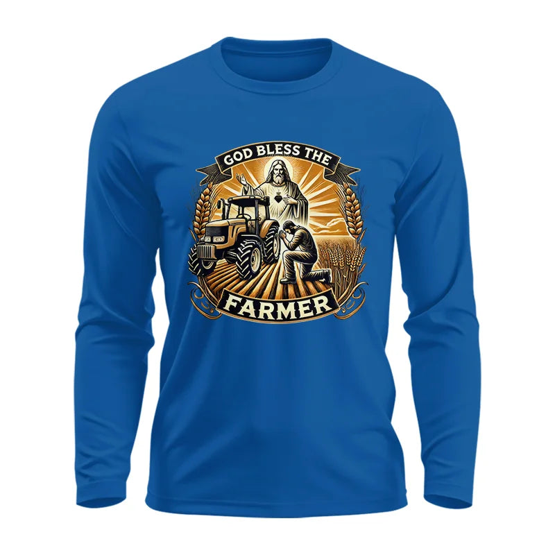 Image of God Bless The Farmer 2 - Unisex Ultra Cotton Long Sleeve Tee