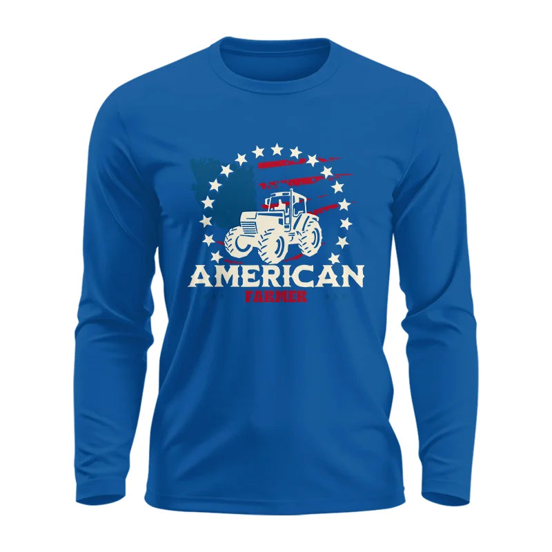 Image of Proud To Be An American Farmer Citizen Veteran - Unisex Ultra Cotton Long Sleeve Tee