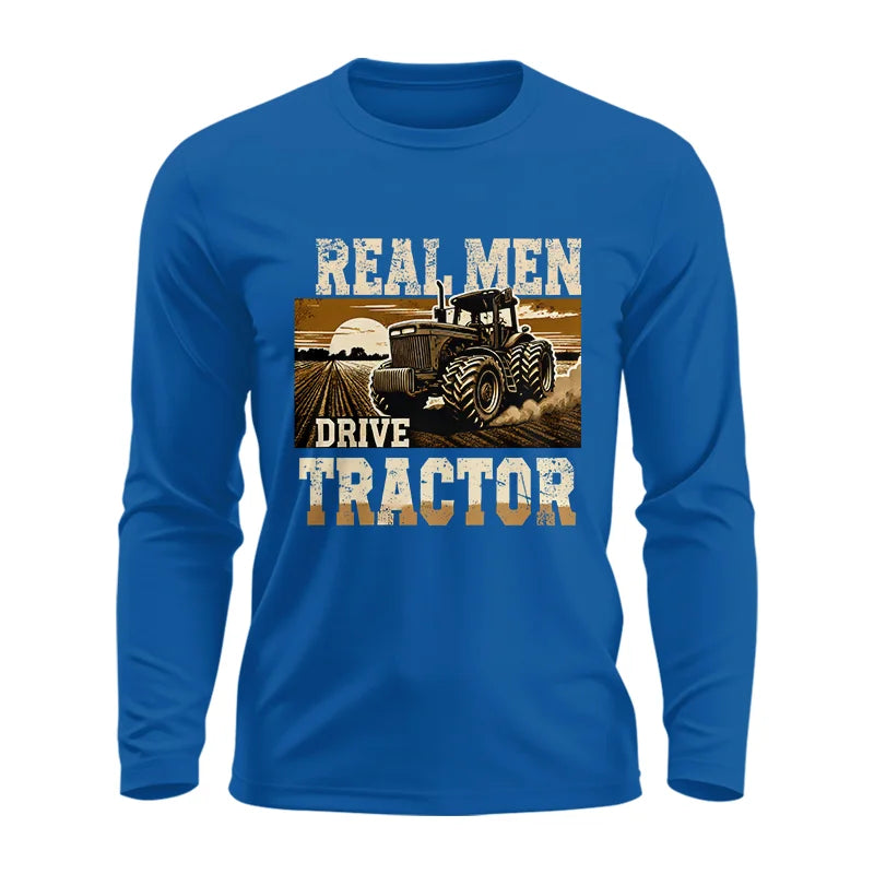 Image of Real Men Drive Tractor - Unisex Ultra Cotton Long Sleeve Tee