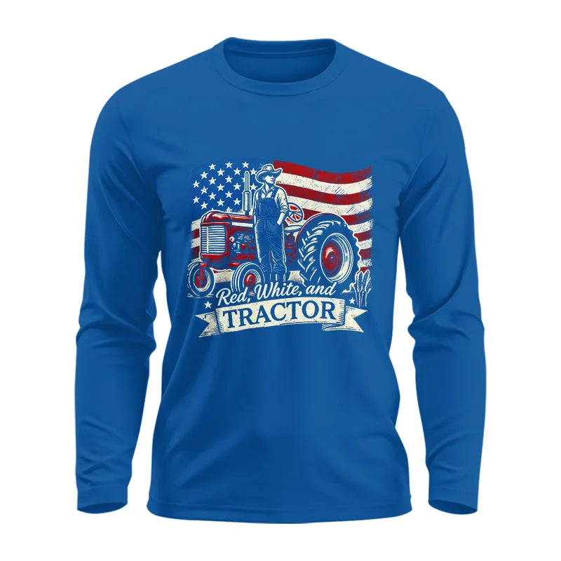 Red White And Tractor - Unisex Ultra Cotton Long Sleeve Tee