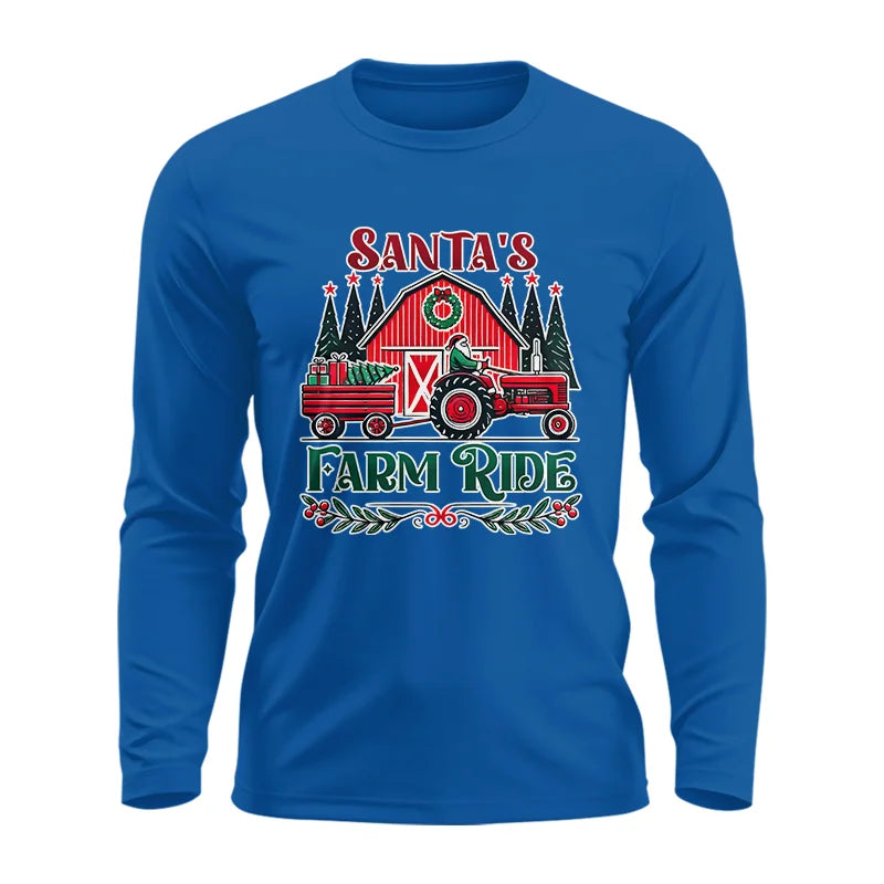 Image of Santa's Farm Ride 1 - Unisex Ultra Cotton Long Sleeve Tee