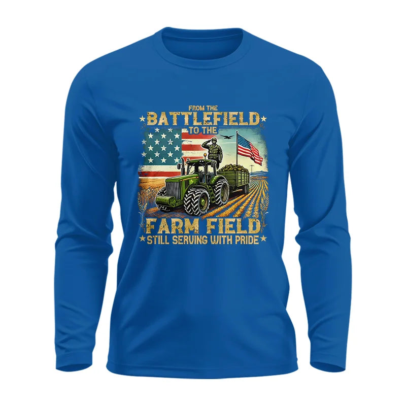 Image of Veteran Farmer From The Battlefield To The Farm Field 2 - Unisex Ultra Cotton Long Sleeve Tee